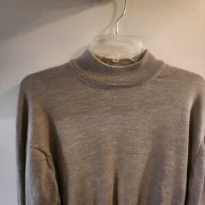 Men's Pronto Uomo 100% Merino Wool Sweater Heathered Grey